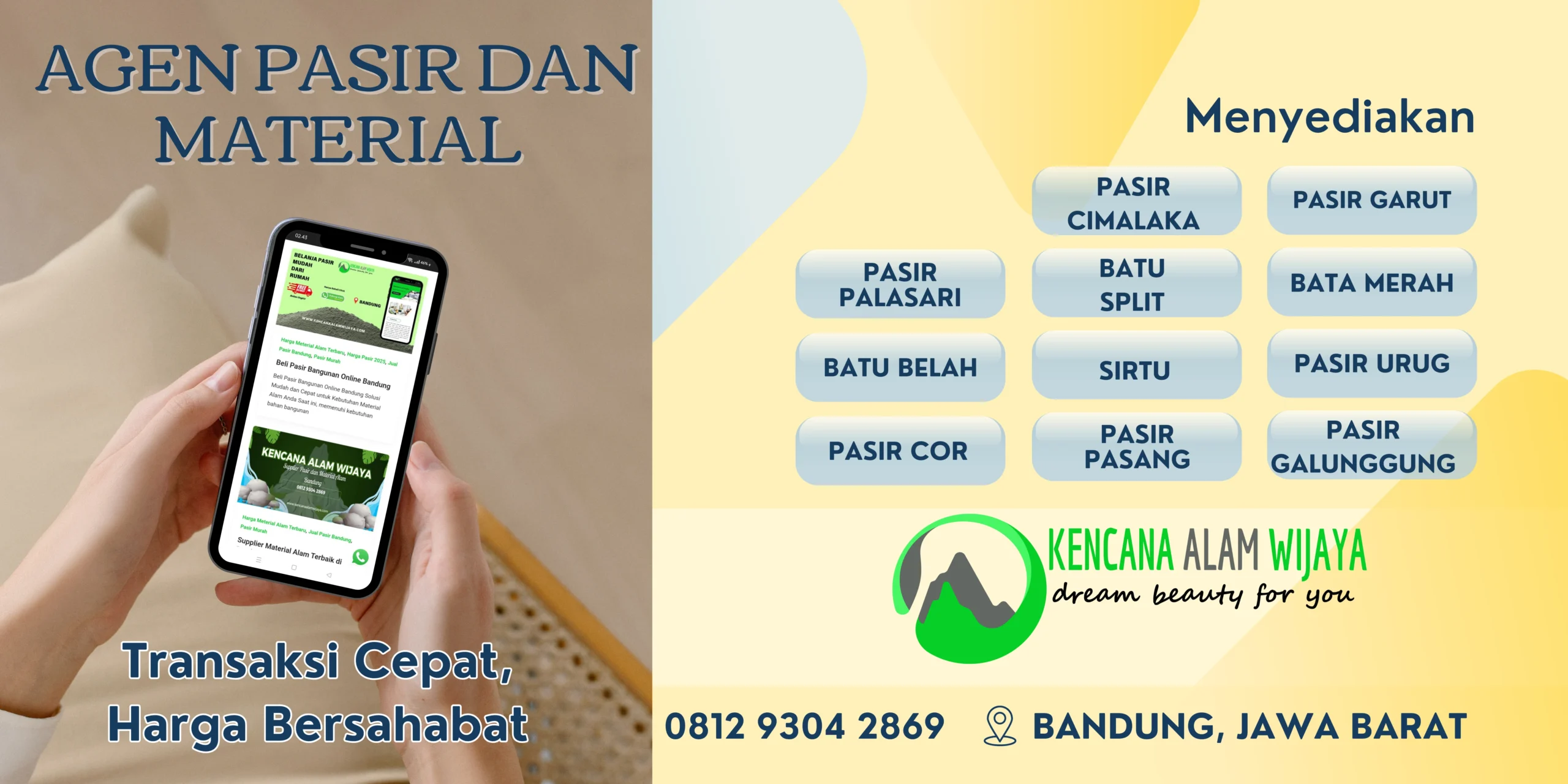 Agen Pasir dan Bangunan di Bandung