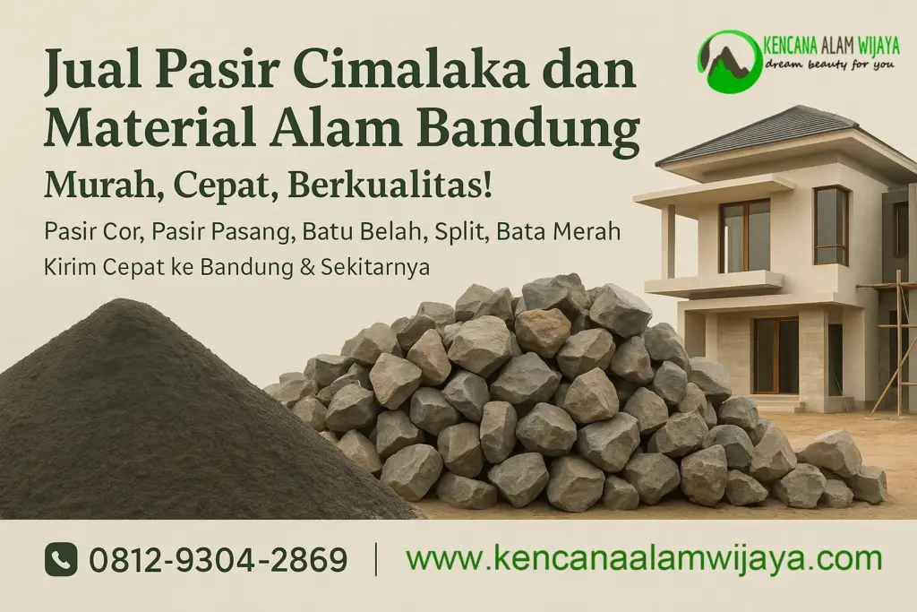 Jual Pasir & Material Alam Terpercaya di Bandung
