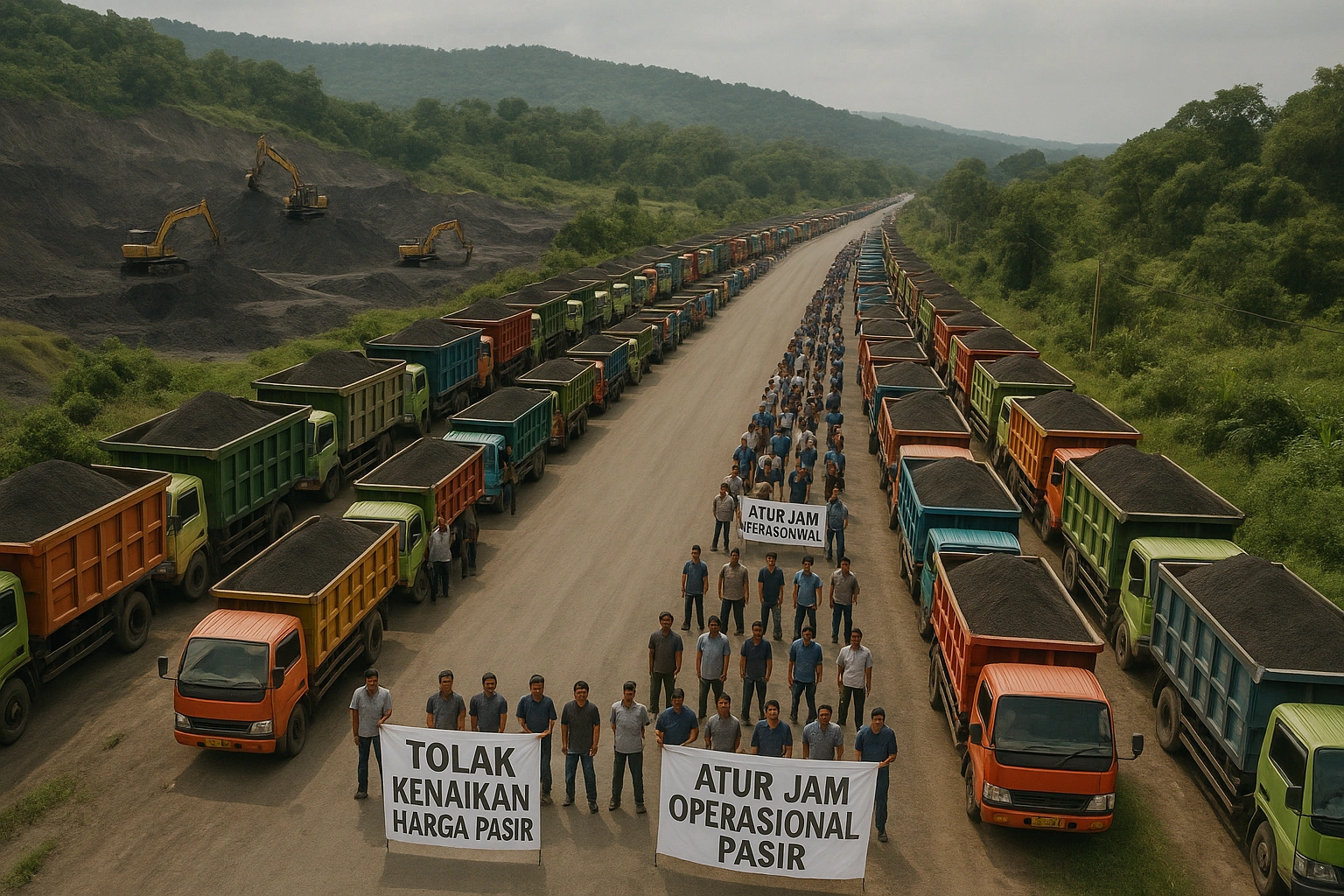 Aksi Damai Solidaritas Truck Galian Pasir Garut Aksi Damai Solidaritas Truck Galian Pasir Garut